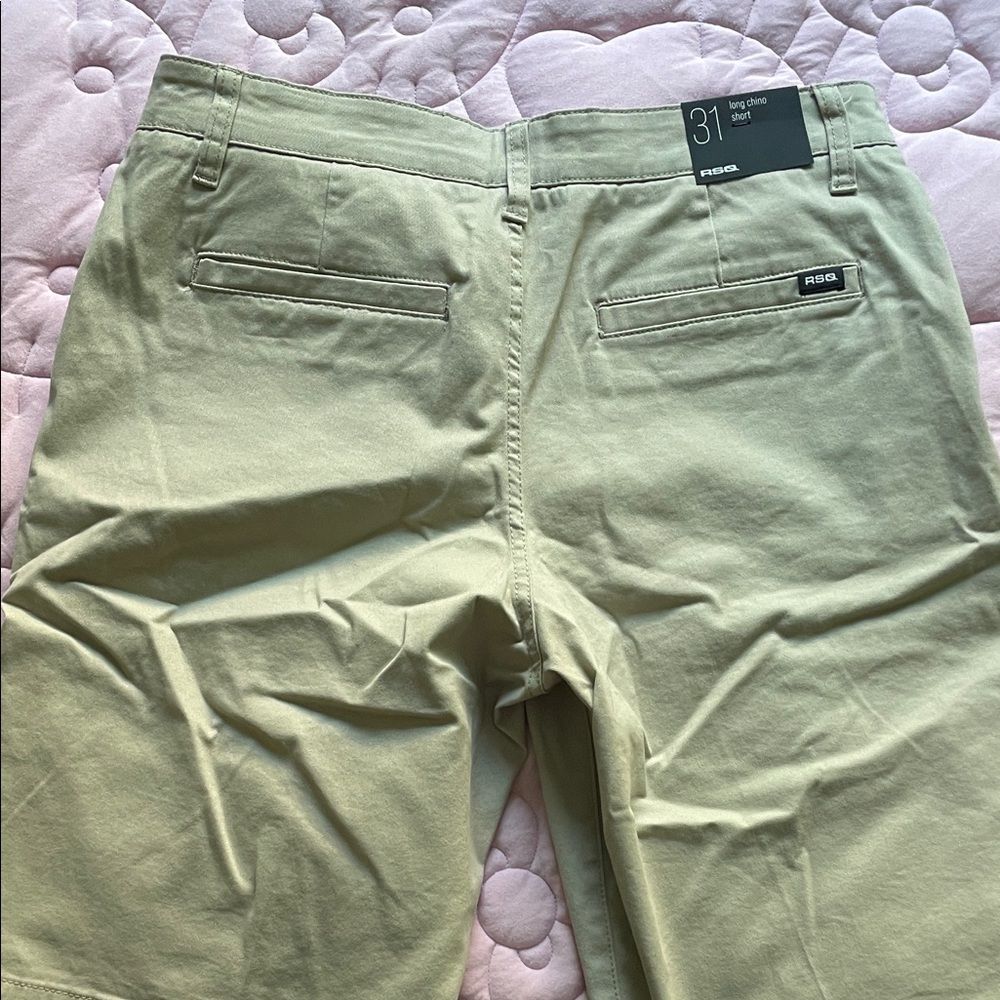RSQ Men's Olive Chinos Shorts